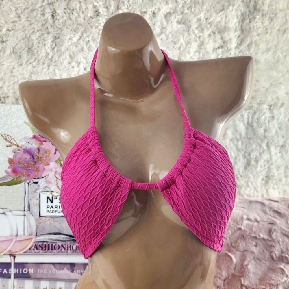 MEDIUM {Victoria's Secret} Hot Pink {Fishnet} Bikini Top